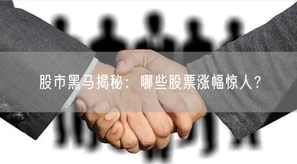 股市黑马揭秘：哪些股票涨幅惊人？