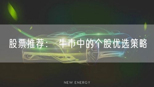 股票推荐： 牛市中的个股优选策略