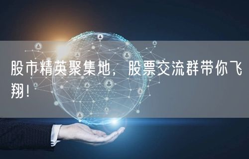 股市精英聚集地，股票交流群带你飞翔！