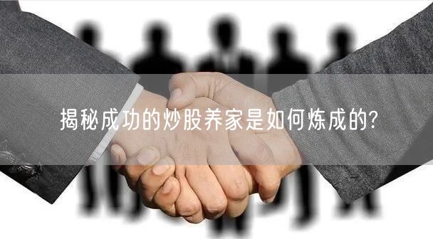 揭秘成功的炒股养家是如何炼成的?