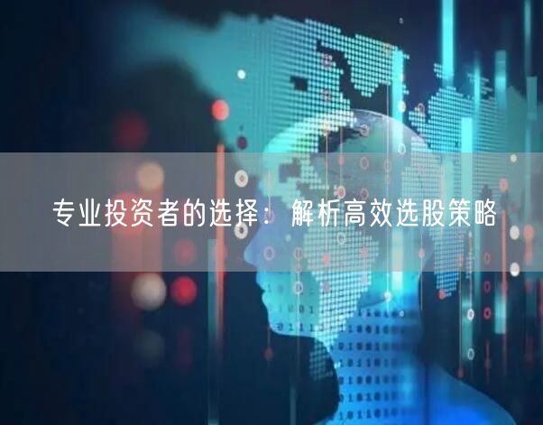 专业投资者的选择：解析高效选股策略