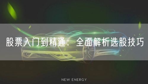 股票入门到精通：全面解析选股技巧