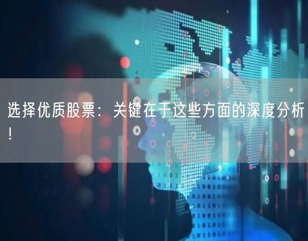 选择优质股票:关键在于这些方面的深度分析!