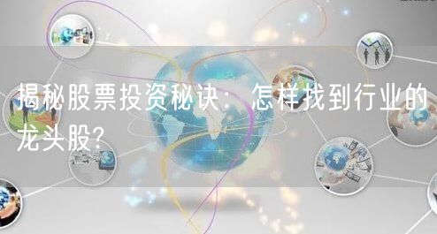 揭秘股票投资秘诀：怎样找到行业的龙头股?