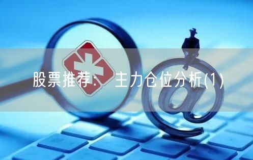 股票推荐： 主力仓位分析(1)